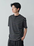 VAV 26SS STRIPED HENLEY TEE