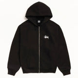 STUSSY BASIC  ZIP HOODIE