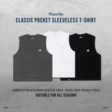 Persevere classic pocket sleeveless T-shirt