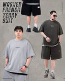 Persevere 25SS washed french terry shorts