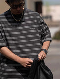 MASSULTI 25SS SMALL LOGO STRIPED TEE