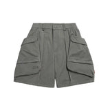 Persevere multi-pocket washed cargo shorts