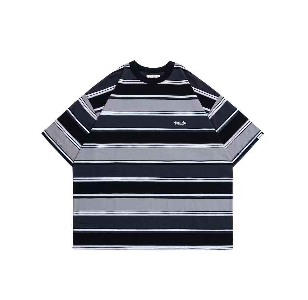 Persevere gradient  stripe T-shirt