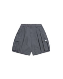Persevere 25SS washed double-pleated cargo shorts