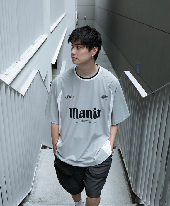 MANIACREW 25SS PATCHWORK LOGO TEE