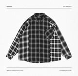 MANIA 24FW PATCHWORK PLAID LS SHIRT