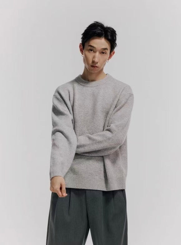 MST 25AW Merino Blend Basic Knit Sweate