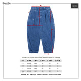 Persevere double pleated balloon tapered pants