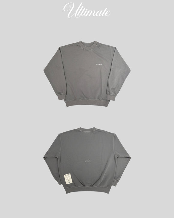ULTIMATE 25FW WASHED CORE LABEL SWEATSHIRT