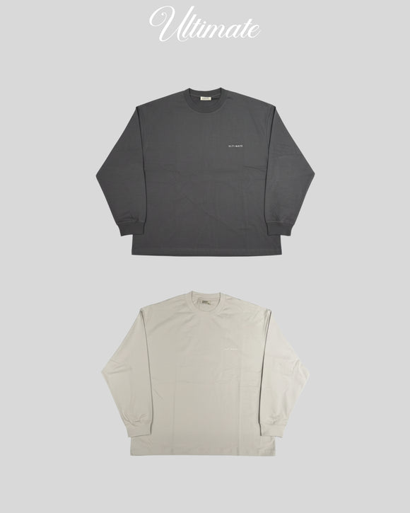 ULTIMATE 25FW WASHED SMALL LOGO LS TEE