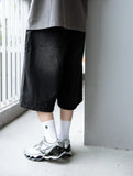 MANIA 26SS Washed Distressed Pleated Jorts
