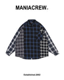 MANIA 25FW Patchwork PLaid LS Shirt