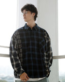 MANIA 25FW Patchwork PLaid LS Shirt