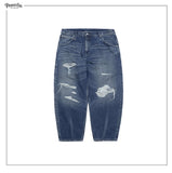 Persevere 25SS distressed selvedge denim jeans