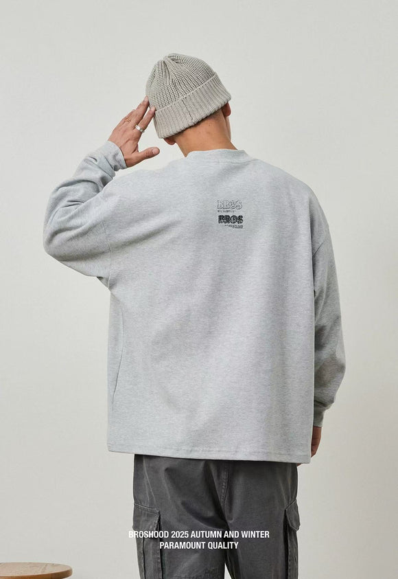 BROS  25FW Double-Face Brushed Long Sleeve Tee