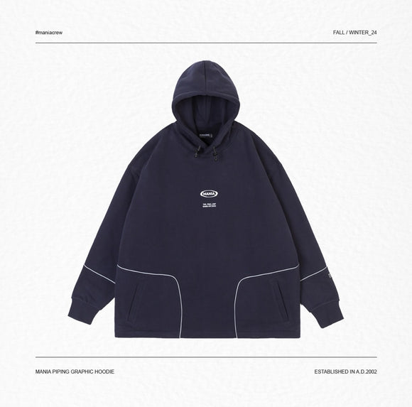 MANIA 24FW Piping Graphic Hoodie 01