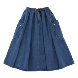 ASUSL 25SS CARGO DENIM FLARE SKIRT