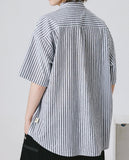 ASUSL 26SS SEERSUCKER STRIPES B/D SHIRT