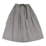 ASUSL X RED CAP GIRL BOLLOON SKIRT-LIGHT GREY