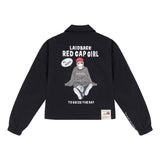 ASUSL X RED CAP GIRL COACH JACKET-BLACK