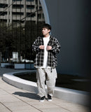 MANIA 24FW PATCHWORK PLAID LS SHIRT