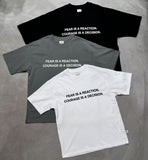 ASUSL 26SS FEAR IS A RECATION TEE