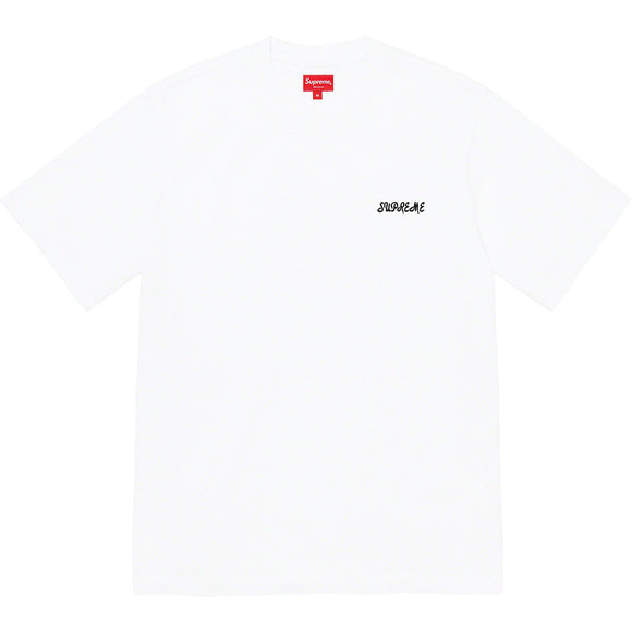 SUPREME WASHED SCRIPT S/S TOP