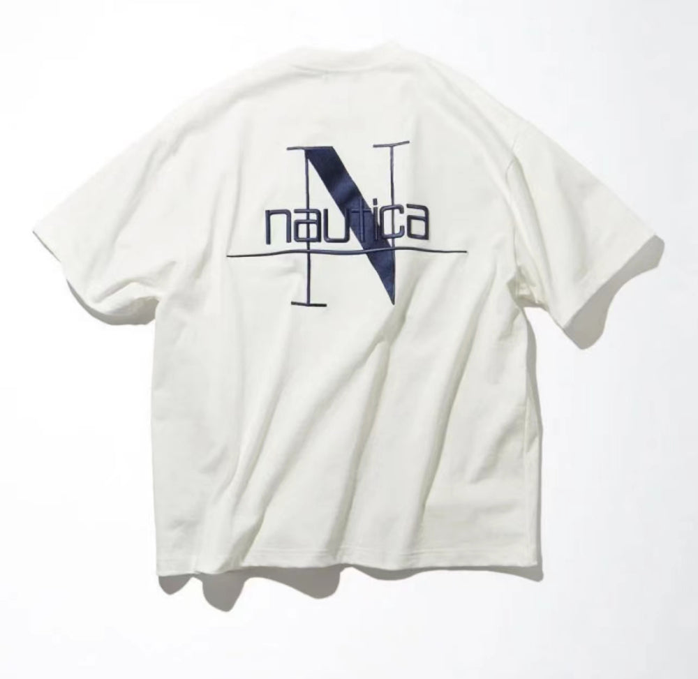 Nautica Back Embroidery Pocket Tee